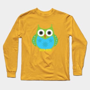 Star Owl - Green Long Sleeve T-Shirt